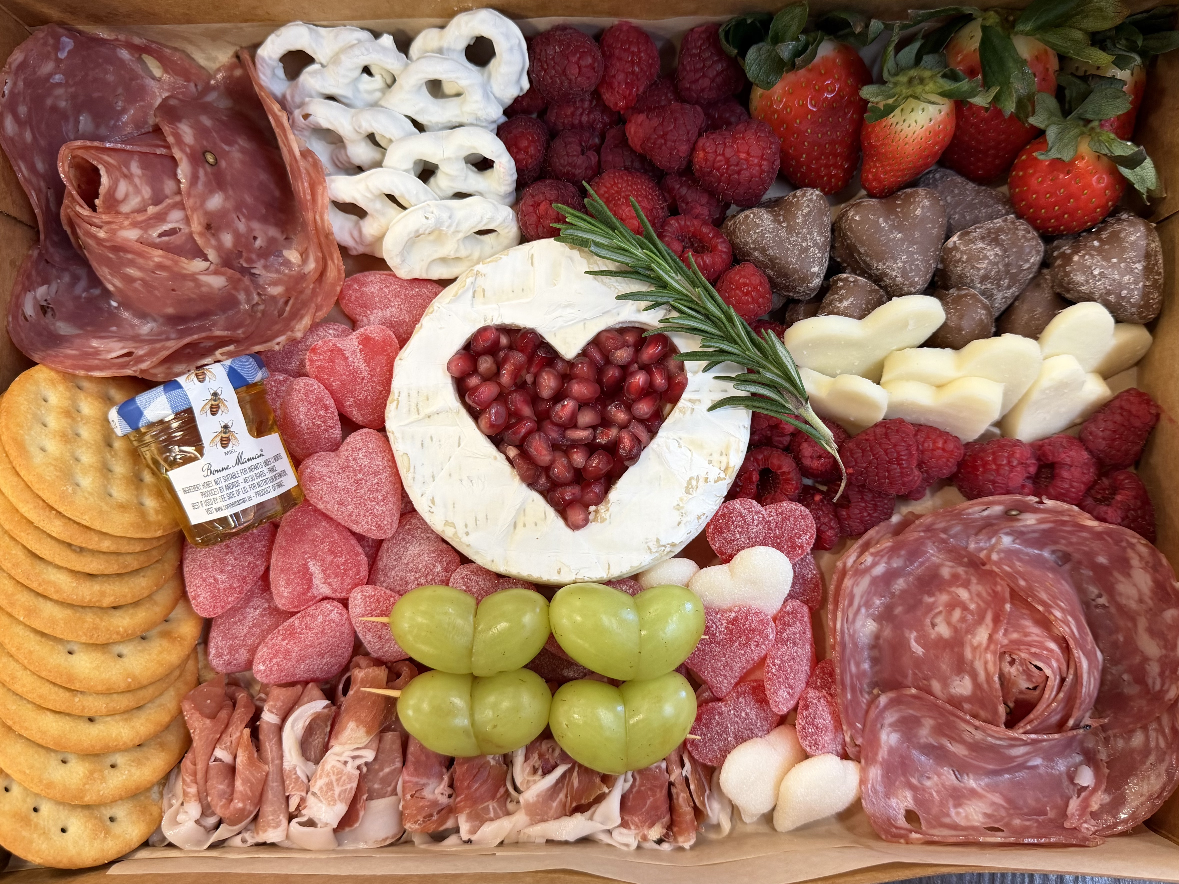 Valentine's charcuterie board